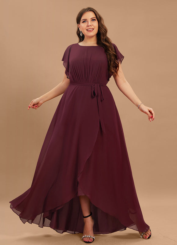 Robe Cérémonie Col Rond Volantée - gallery 4