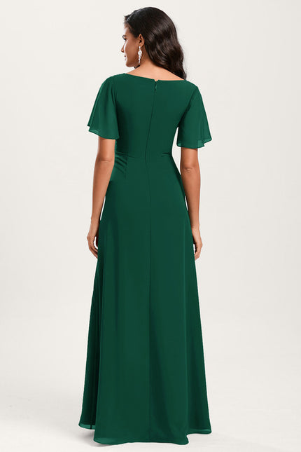 Robe Cérémonie Longue Volants Rose - gallery 2