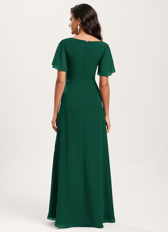 Robe Cérémonie Longue Volants Rose - gallery 2