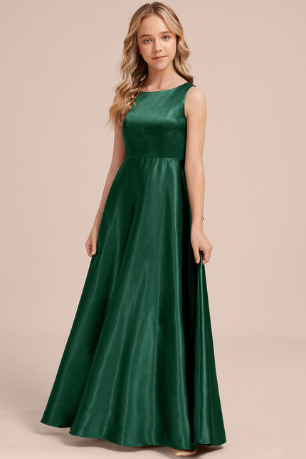 Robe Cérémonie Satin Bordeaux Chic - gallery 5