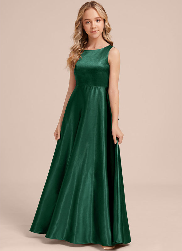 Robe Cérémonie Satin Bordeaux Chic - gallery 5