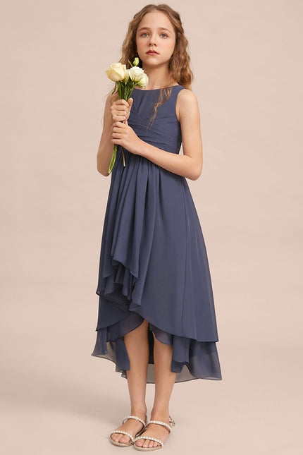 Robe Cérémonie Mousseline Marine - gallery 2