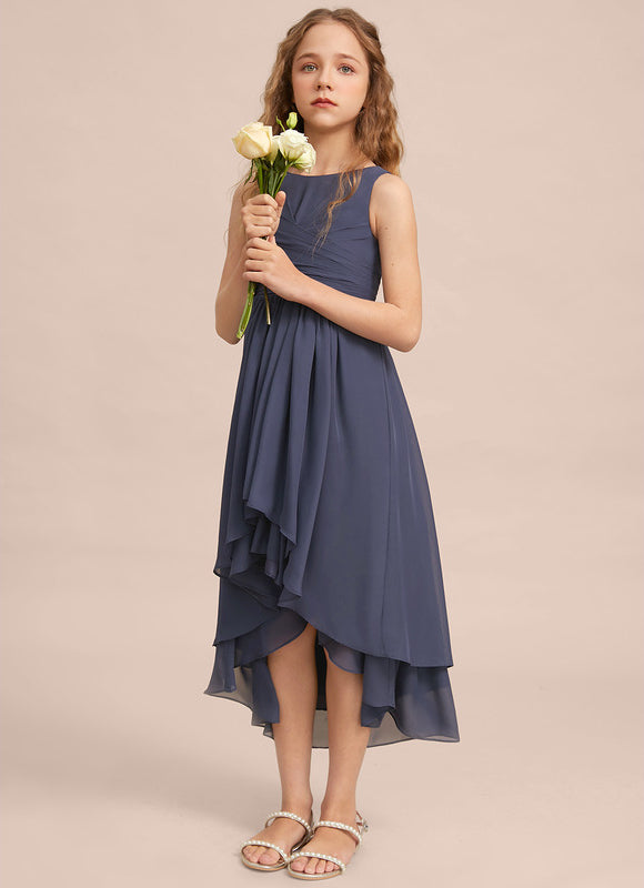 Robe Cérémonie Mousseline Marine - gallery 2