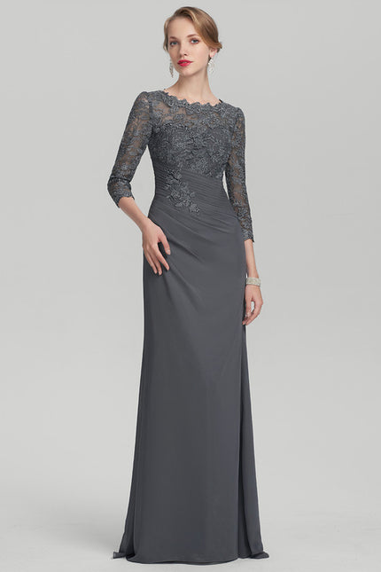 Robe Cérémonie Gris Élégant