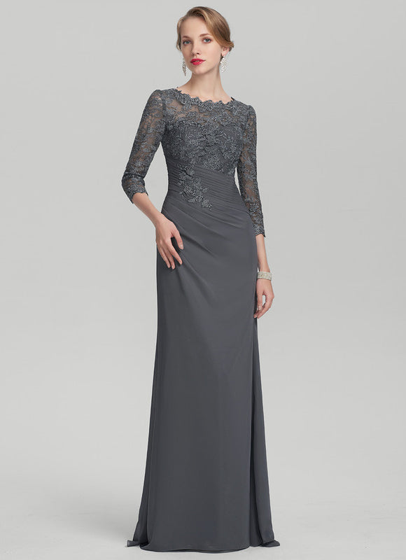 Robe Cérémonie Gris Élégant