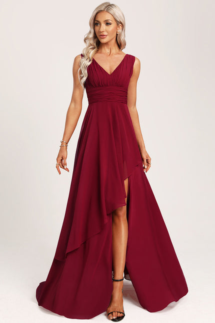 Robe Cérémonie Longue Volants Rose - gallery 5