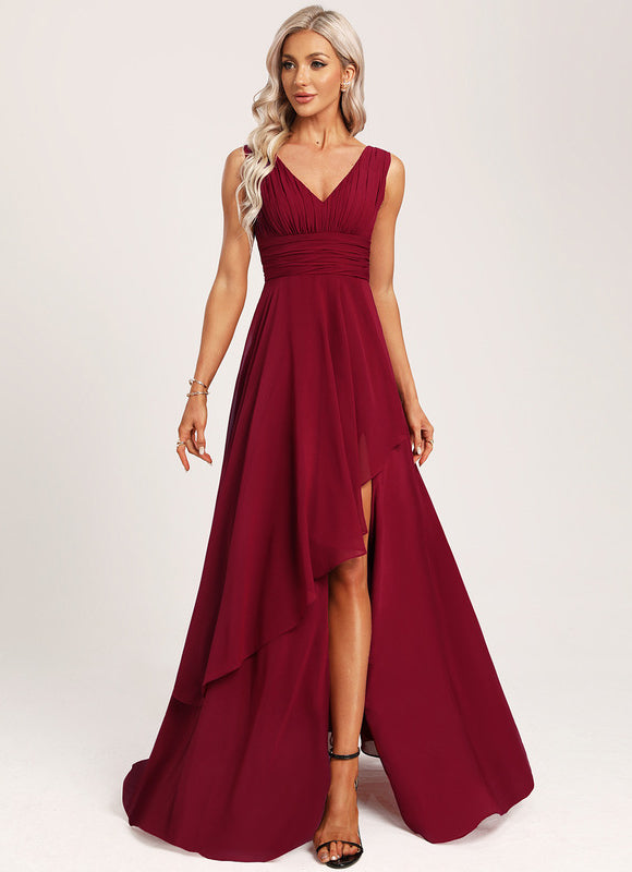 Robe Cérémonie Longue Volants Rose - gallery 5