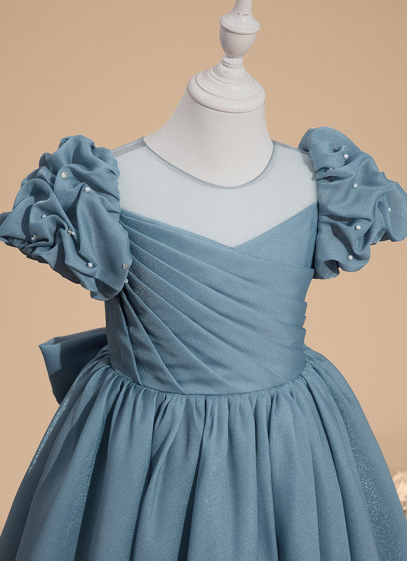 Robe Cérémonie Bleu Ciel Élégante - gallery 5