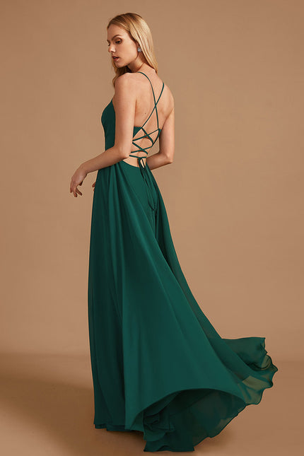Robe Cérémonie Émeraude Flottante - gallery 6