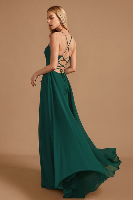 Robe Cérémonie Émeraude Flottante - gallery 6
