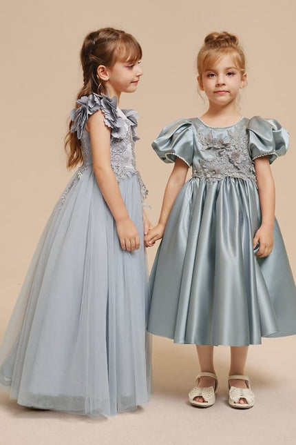 Robe Cérémonie Satinée Enfantine - gallery 7