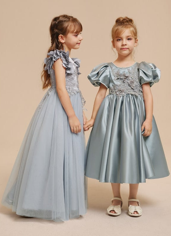 Robe Cérémonie Satinée Enfantine - gallery 7