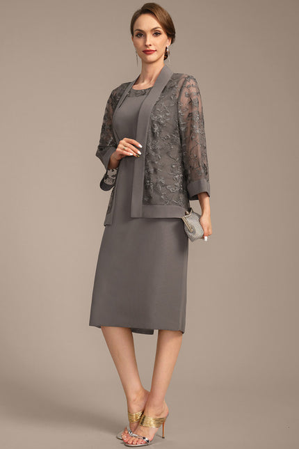 Robe Cérémonie Grise Élégante - gallery 4