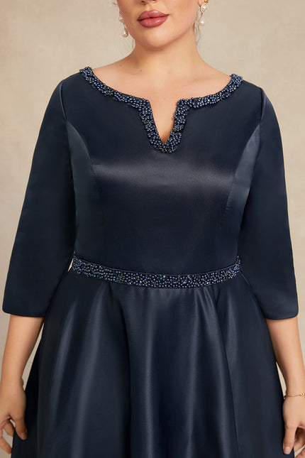 Robe Cérémonie Nuit Étoilée Satinée - gallery 7