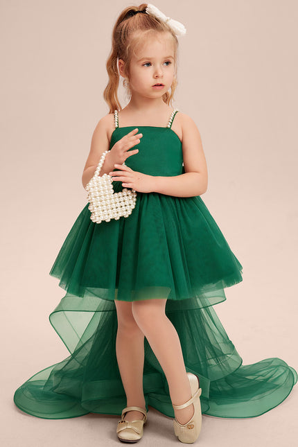 Robe Cérémonie Tulle Vert Émeraude