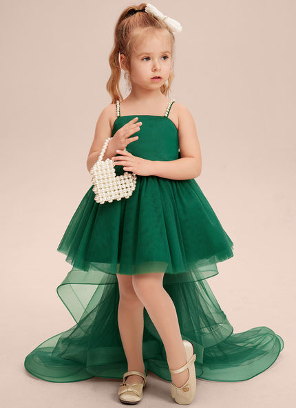 Robe Cérémonie Tulle Vert Émeraude