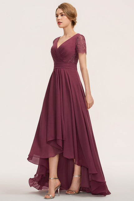 Robe Cérémonie Dentelle Asymétrique - gallery 4