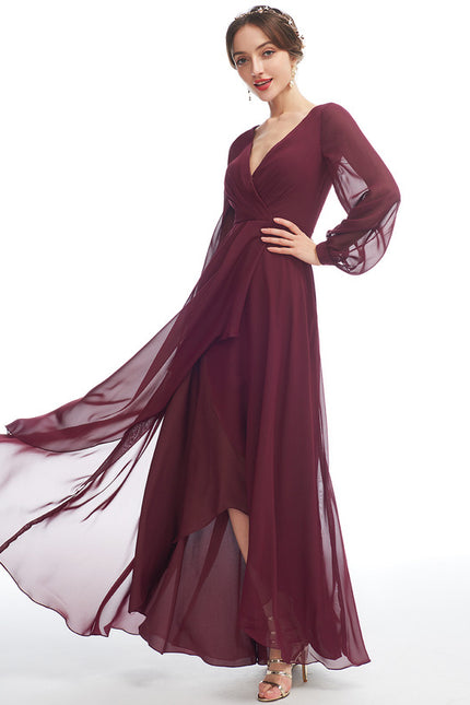 Robe Cérémonie Fluide Marine Élégante - gallery 1