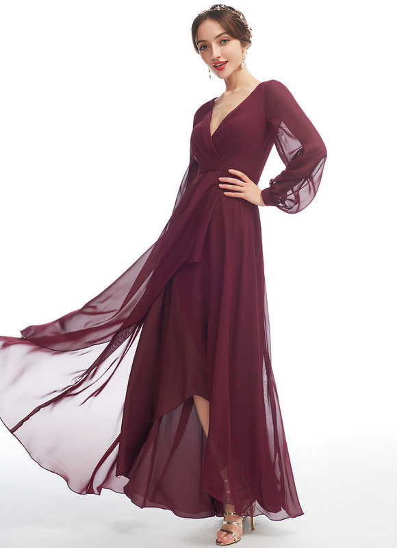 Robe Cérémonie Fluide Marine Élégante - gallery 1