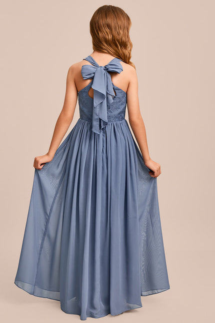 Robe Cérémonie Bleu Ciel Délicate - gallery 6
