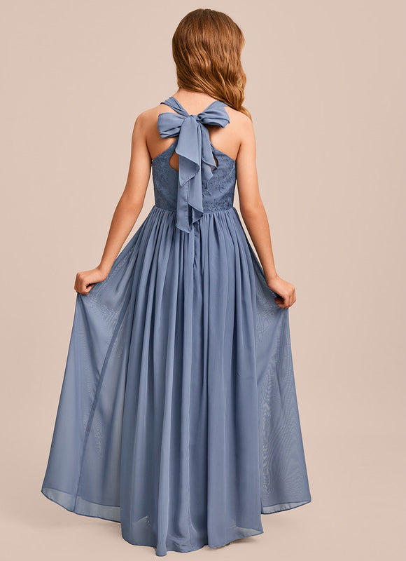 Robe Cérémonie Bleu Ciel Délicate - gallery 6