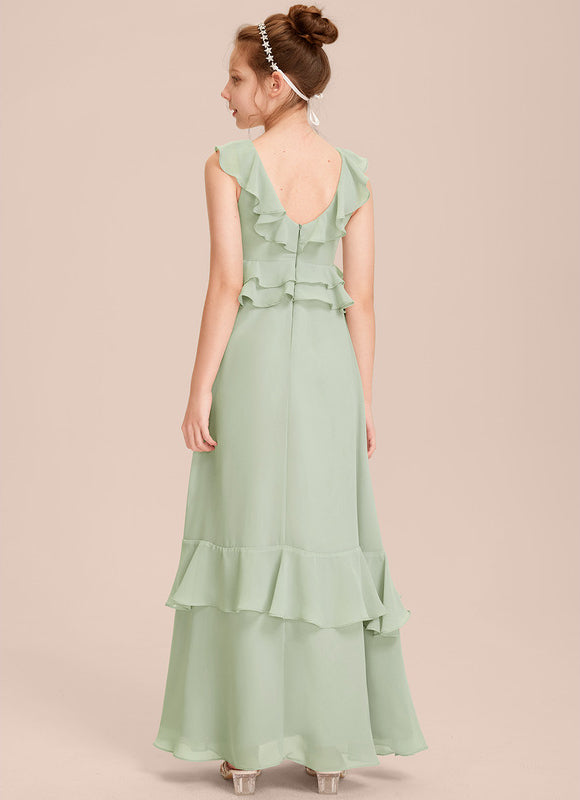 Robe Cérémonie Volants Bordeaux - gallery 2