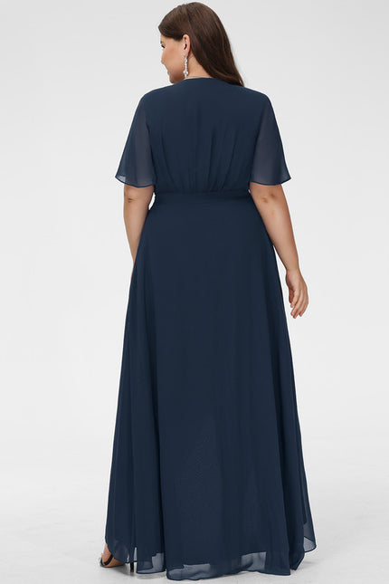 Robe Cérémonie Élégance Marine Évasée - gallery 6