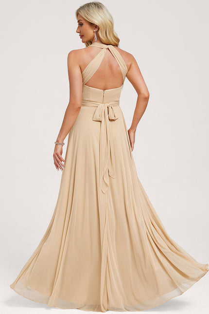 Robe Cérémonie Élégante Sable - gallery 4