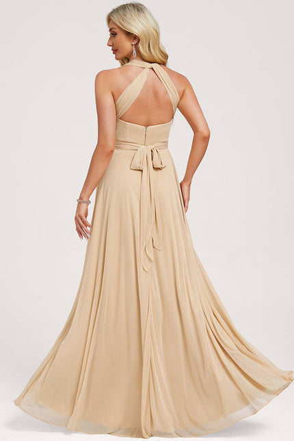 Robe Cérémonie Élégante Sable - gallery 4