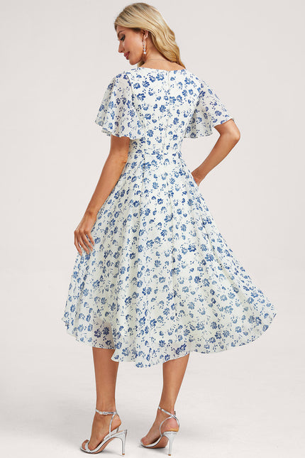 Robe Cérémonie Fluide Marine Élégante - gallery 4