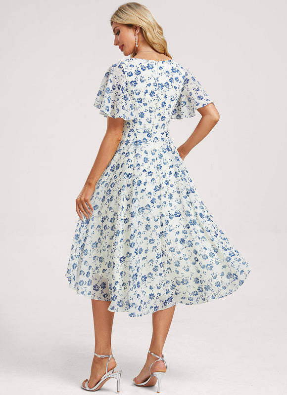 Robe Cérémonie Fluide Marine Élégante - gallery 4