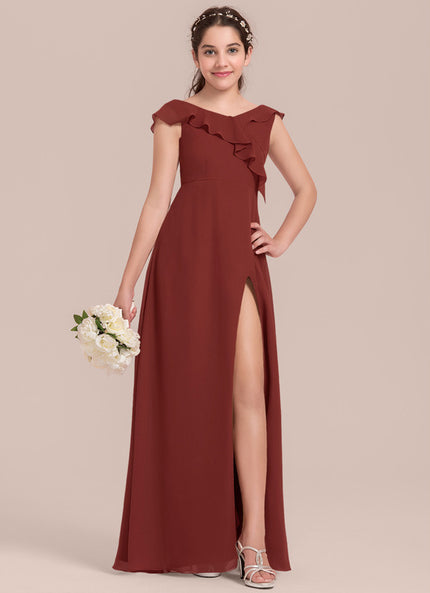 Robe Cérémonie Mousseline Bleu Pastel