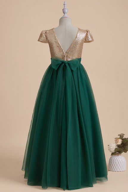 Robe Cérémonie Émeraude Pailletée - gallery 2