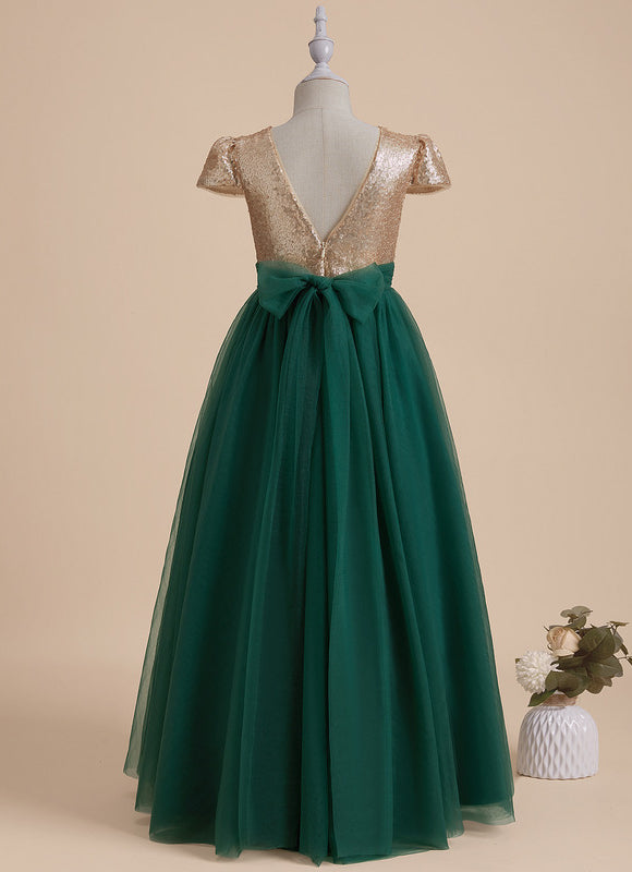 Robe Cérémonie Émeraude Pailletée - gallery 2