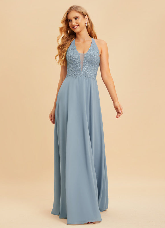 Robe Cérémonie Longue Rose Élégante - gallery 2