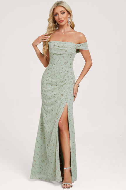 Robe Cérémonie Élégante À Décolleté - gallery 2