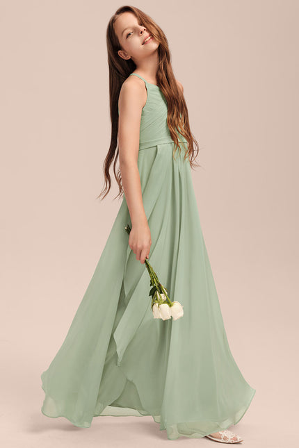 Robe Cérémonie Mousseline Bleu Pastel - gallery 1