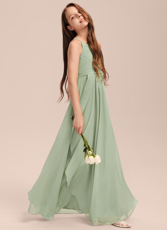 Robe Cérémonie Mousseline Bleu Pastel - gallery 1