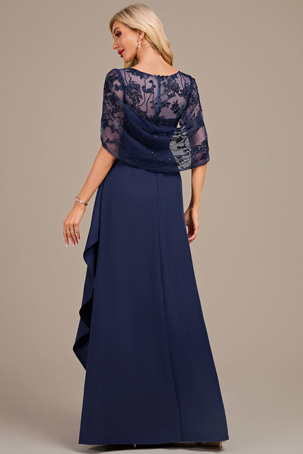 Robe Cérémonie Longue Marine Élégante - gallery 5