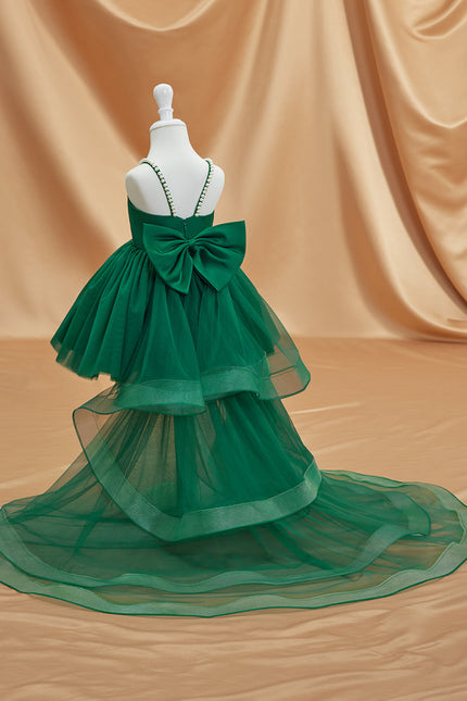 Robe Cérémonie Tulle Vert Émeraude - gallery 3