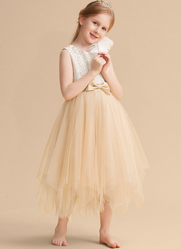 Robe Cérémonie Enfant Tulle Créme - gallery 5