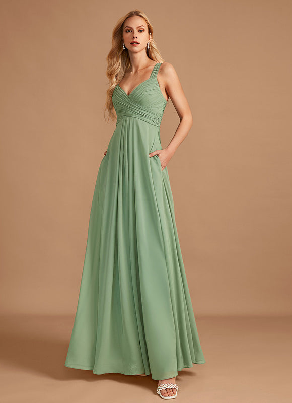 Robe Cérémonie Longue Volants Rose - gallery 1