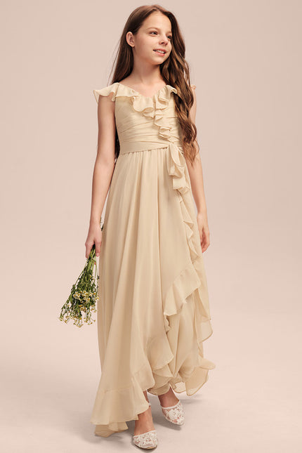 Robe Cérémonie Mousseline Évasée