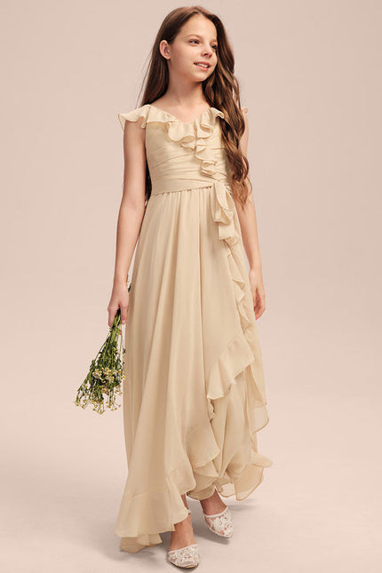 Robe Cérémonie Mousseline Évasée