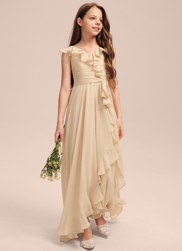 Robe Cérémonie Mousseline Évasée