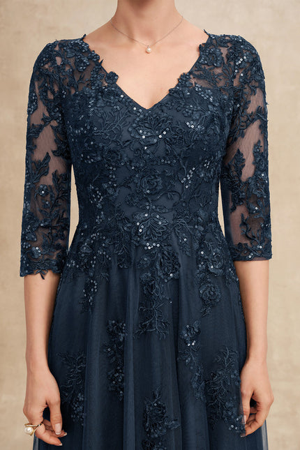 Robe Cérémonie Longue Tulle Ornée - gallery 7