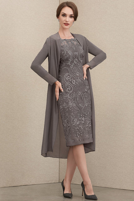 Robe Cérémonie Gala Chic Argenté - gallery 4