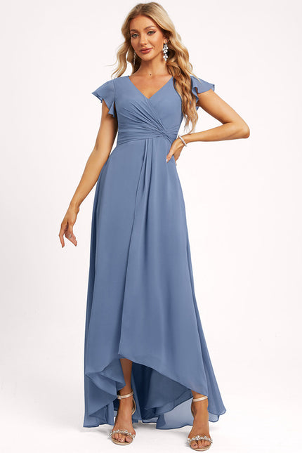 Robe Cérémonie Fluide Marine Élégante - gallery 4