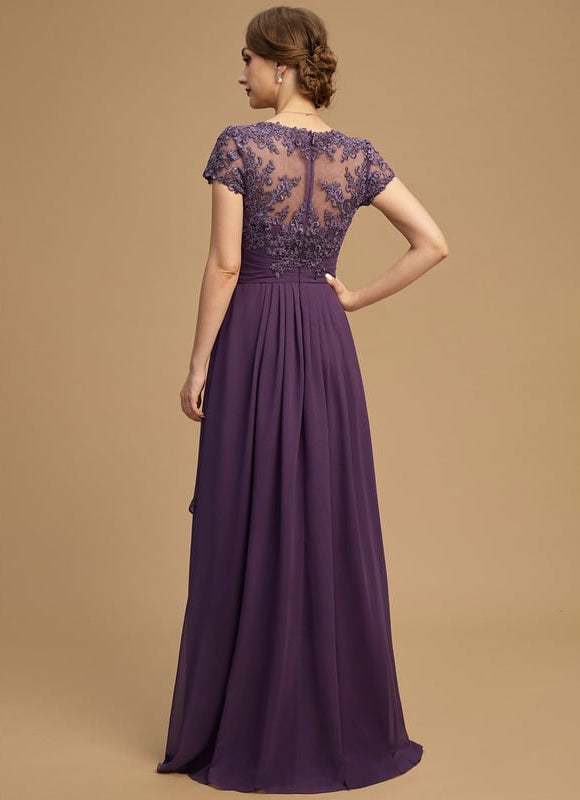 Robe Cérémonie Aérienne Violet - gallery 2