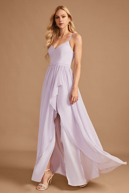 Robe Cérémonie Fluide Marine Élégante